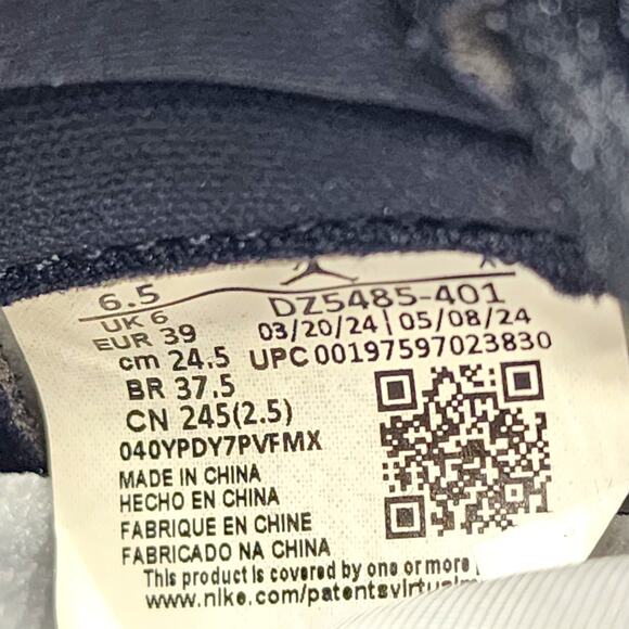 Nike Air Jordan 1 Retro High OG Midnight Navy DZ5485-401 US 6.5 NIB - Picture 7 of 8